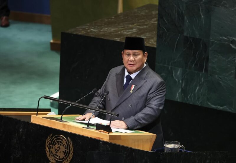 Presiden Prabowo berpidato pada Sidang Majelis Umum PBB. Instagram/@seketariat.kabinet