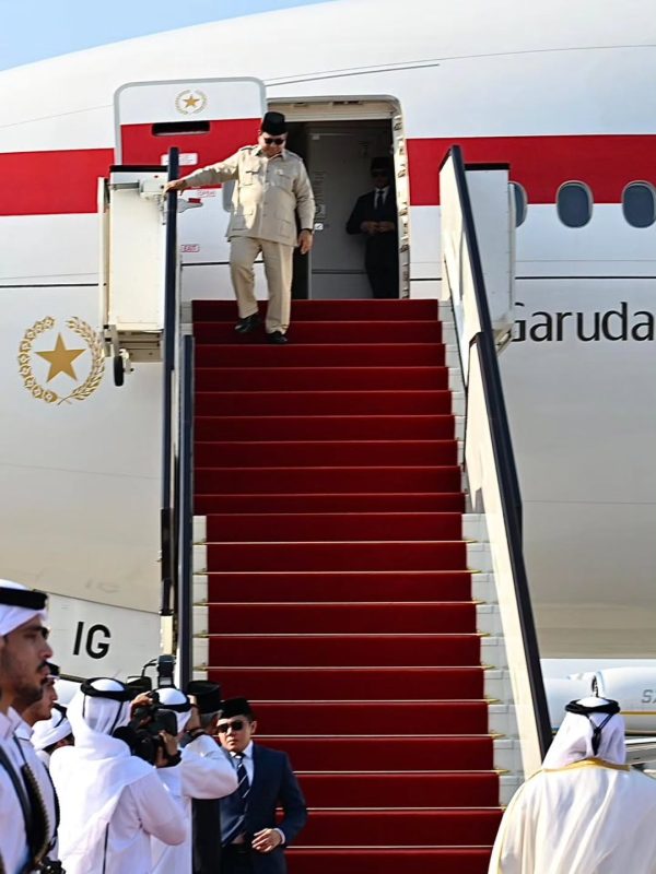 Prabowo tiba di Doha. Instagram/@seketariat.kabinet