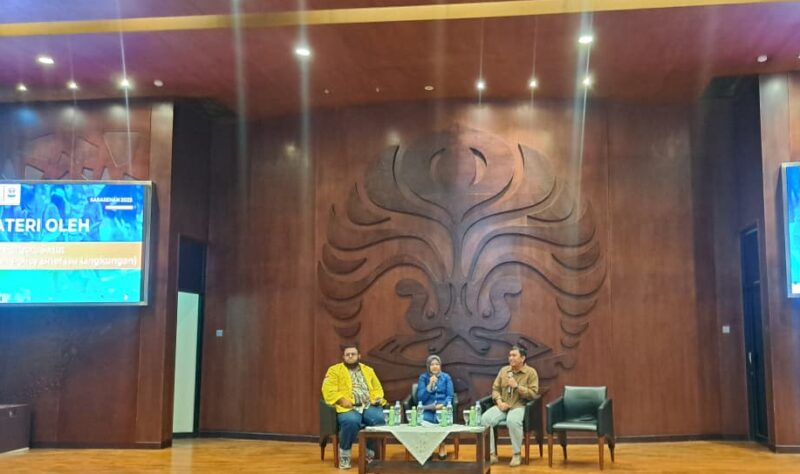 Sesi disksusi dalam acara Seminar Kesehatan di FKM Ui. (Pilihan Rakyat/Inayah Safitri)
