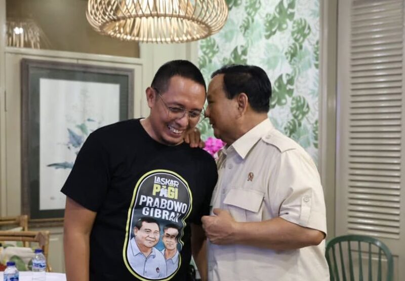 Foto Hasan Nasbi bersama Presiden Prabowo /Foto : Instagram