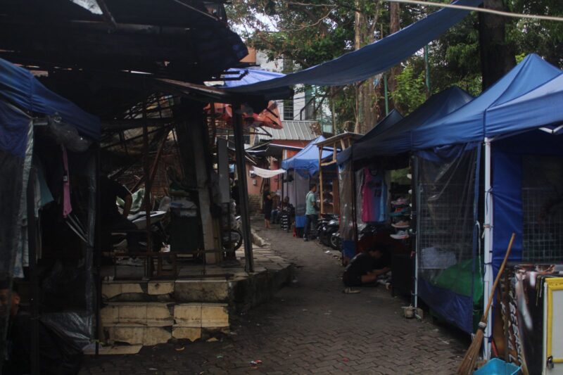 Lokasi Pasar Taman Puring Pascakebakaran (Foto : Surman/Pilihan-Rakyat.com)
