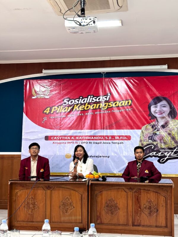 foto: Casytha Arriwi Kathmandu Gelar Sosialisasi 4 Pilar Kebanhsaan bersama Hima Persis Jateng di BBPMP Jawa Tengah