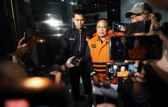 Komisi Pemberantasan Korupsi (KPK) mendalami praktik dugaan pemerasan Bupati Pati Sudewo lewat pemeriksaan saksi tujuh orang kepala desa hari ini, Kamis (29/1). (CNN Indonesia/Adi Ibrahim)