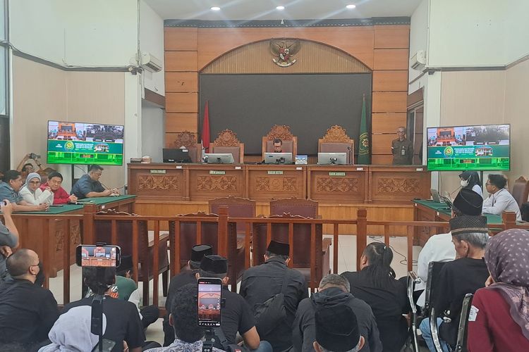 Pengadilan Negeri Jakarta Selatan menolak permohonan praperadilan yang diajukan mantan Menteri Agama, Yaqut Cholil Qoumas, terhadap Komisi Pemberantasan Korupsi (KPK) dalam sidang yang digelar pada Rabu (11/3/2026).(KOMPAS.com/Fristin Intan Sulistyowati)