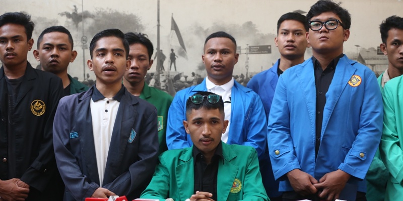 Foto: Konferensi Pers Aliansi Badan Eksekutif Mahasiswa (BEM) Bersatu.